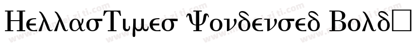 HellasTimes Condensed Bold字体转换